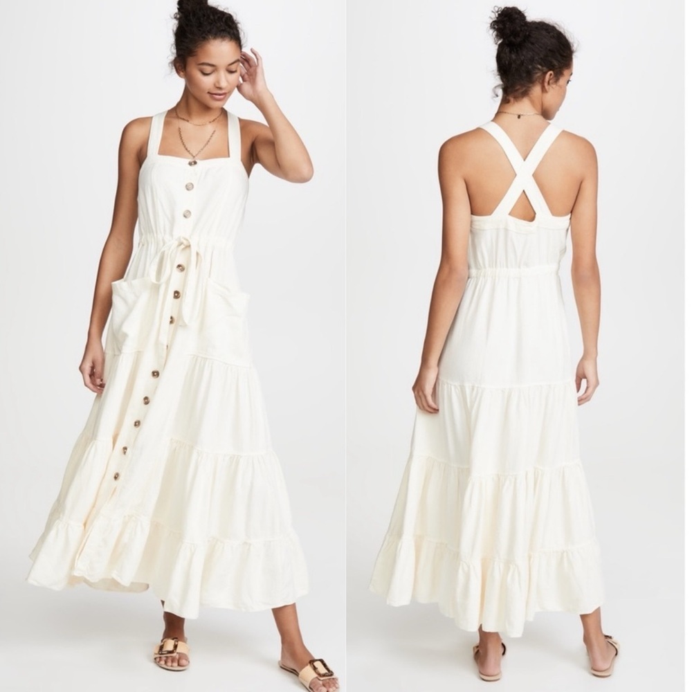 Free People Catch The Breeze Midi Dress XS
